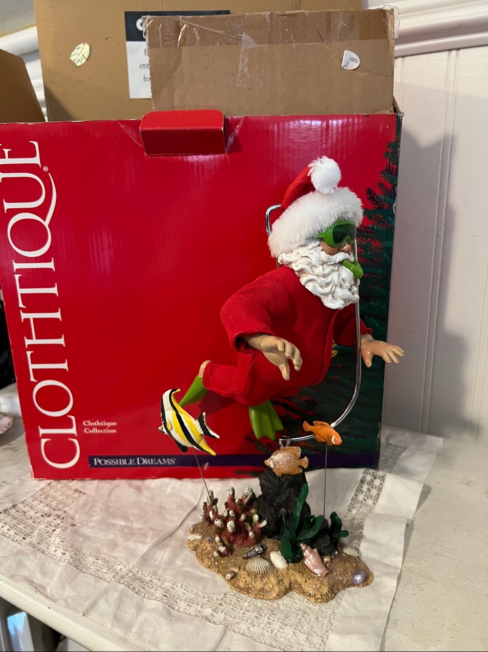 Clothtique Possible Dreams Santa Even Fishes have Wishes